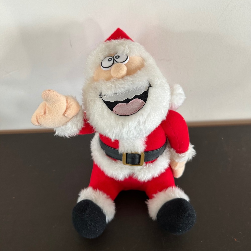 Tekky Toys Pull My Finger Santa Claus Plush 2004 Electronic Talking Farting VTG